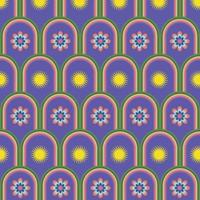 Modern colorful retro background pattern vector