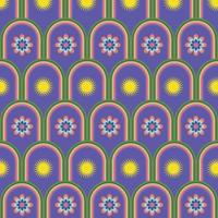 Modern colorful retro background pattern vector