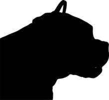 Vector silhouette of Dog on white background