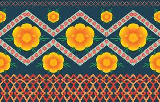 mandala flower colorful fabric. Geometric ethnic pattern in traditional oriental background Design for carpet,wallpaper,clothing,wrapping,batik,Vector illustration embroidery style. vector