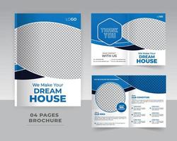 Brochure template design vector