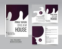 Brochure template design vector