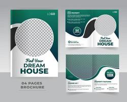 Brochure template design vector