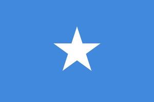 Somalia flag simple illustration for independence day or election vector