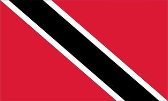 Trinidad and Tobago flag simple illustration for independence day or election vector