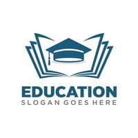 Education logo design vector illustration