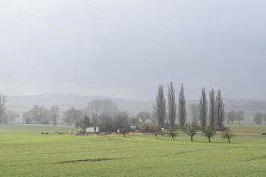 lluvia en rural paisaje en primavera foto