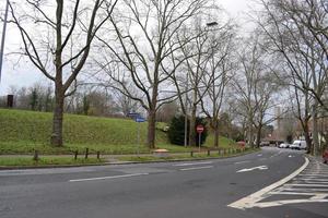 Urban Street on a Grey Witner Day photo