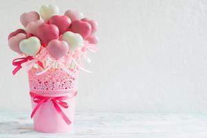 Pink cake pops photo