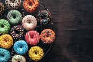 Sweet American donuts photo