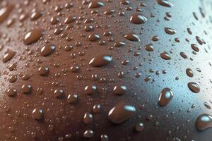 gotas de agua en un mujer bronceado piel. antecedentes. generativo ai foto