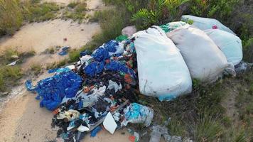 The illegal rubbish dump is harming the ecosystem video