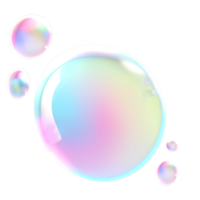veelkleurig zeep bubbels png