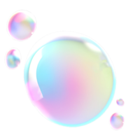 flerfärgad tvål bubblor png