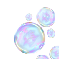 veelkleurig zeep bubbels png