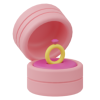 Ring mother's day 3D Illustration png