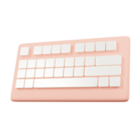 3d icône minimal clavier png