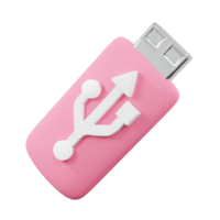 3d icoon minimaal USB-stick png