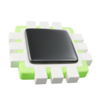 3d icon minimal cpu png