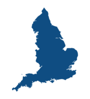 Inglaterra mapa con alto detalles png