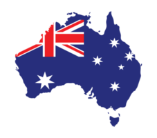 Australien Karta, Australien flagga inuti Karta png