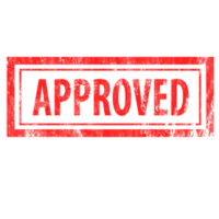 Approve Red Ink Stamp png