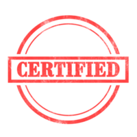 Certified Red Ink Stamp png