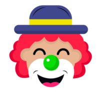 clown glimlach gezicht png