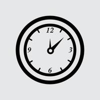 Minimal alarm clock icon or watch symbol vector