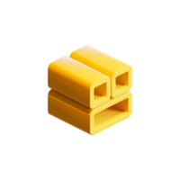 cubo 3d rendere design elemento png