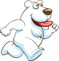 White bear png graphic clipart design