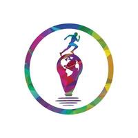 Running man vector logo design. Running man logo design. Runner logo design.