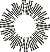 abstract circulaire gelijkmaker. eq ronde audio geluidsgolven. grafisch gelijkmaker. kader png