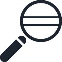 Magnifying glass icon, Search icon. png