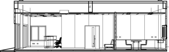 3D illustration of building project vector