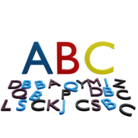 ABC brev tecken png