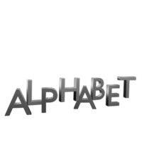 alphabet signe 3d icône png