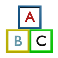 ABC fyrkant 3d illustration png