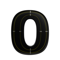 Letter o 3d icon png