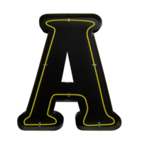 Letter a 3d icon png