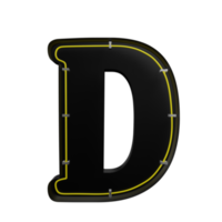 Letter d 3d icon png