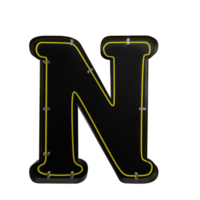 letra norte 3d icono png