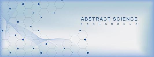 resumen hexagonal molecular estructura antecedentes concepto. químico, médico, química, genético Ciencias y tecnología antecedentes. vector ilustración.