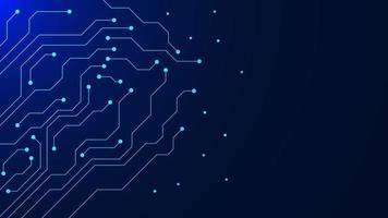 tecnología electrónico circuito tablero textura en azul para Ingenieria concepto antecedentes. alto tecnología modelo diseño. vector ilustración.