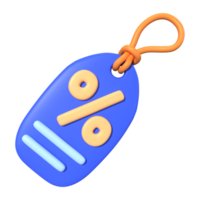 descuento etiqueta 3d ilustración icono png