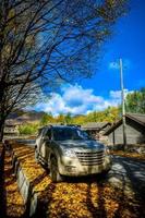 Spectacular scenery in the high mountains of western Sichuan, China, with different seasons photo
