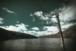 Spectacular scenery in the high mountains of western Sichuan, China, with different seasons photo