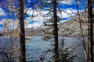 Spectacular scenery in the high mountains of western Sichuan, China, with different seasons photo