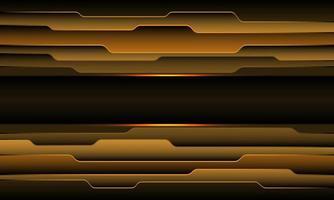 Abstract golden geometric layer overlap line design modern futuristic background vector