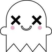 Halloween Ghost Emoji 13 vector